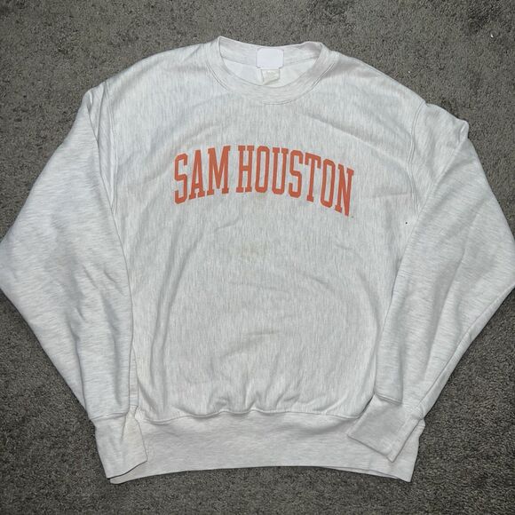 University of Houston Gray Champion Reverse Weave Pullover Sweatshirt Men's L - Picture 1 of 7